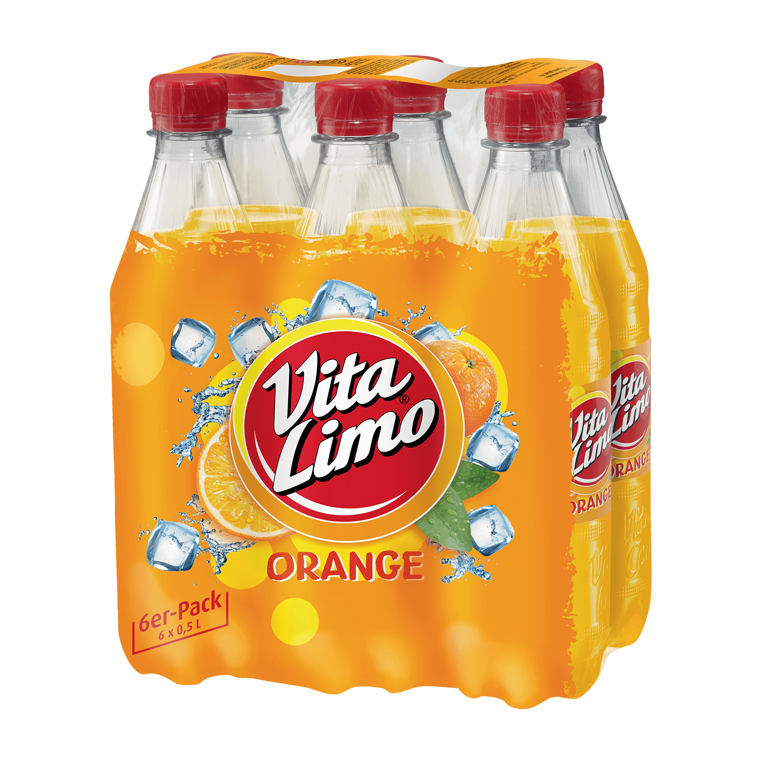 VITA LIMO Orange 6x 0,5 l PET-EINWEG-Flasche