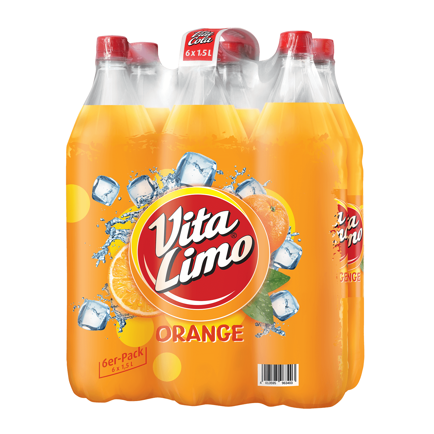 VITA LIMO Orange 6x 1,5 l PET-EINWEG-Flasche